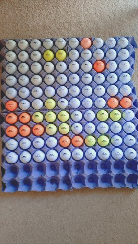 100 used golf - balls,