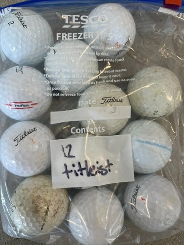 Golf balls used all pretty - all,