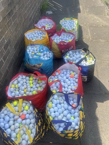 250 practice golf balls - 250,