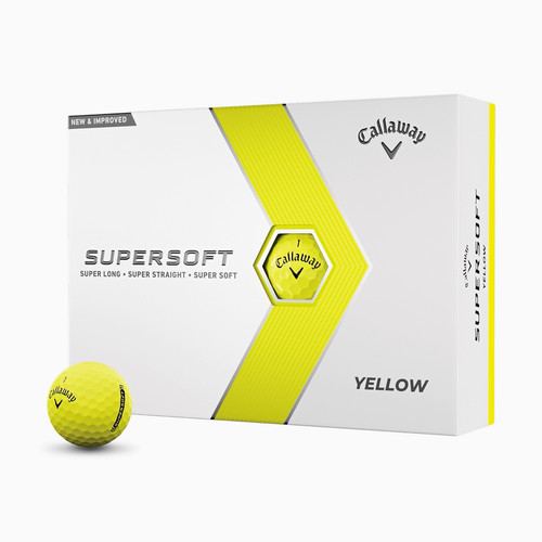 Callaway supersoft yellow golf - yellow,