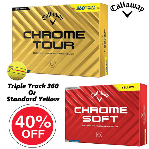Callaway chrome soft yellow - yellow, /